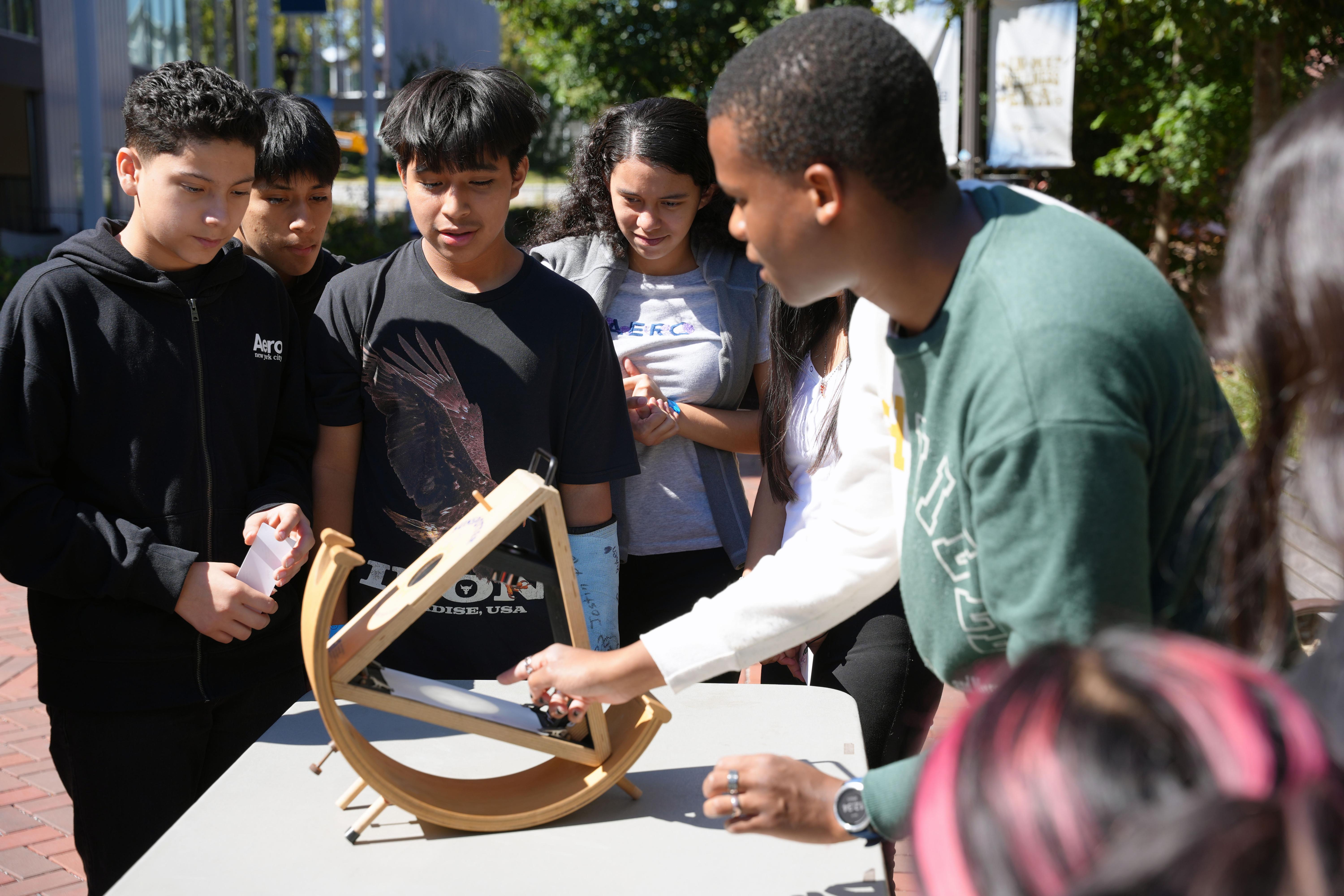 The Georgia Tech Astronomy Club were among the presenters at GoSTEM's 2024 Latino College and STEM Fair. 